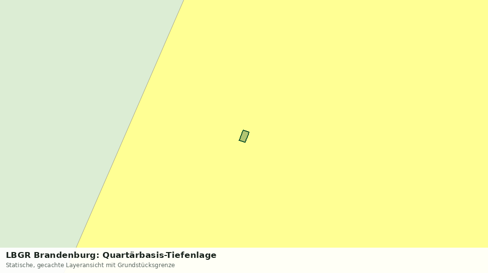 Statische Kartenansicht: LBGR Brandenburg: Quartärbasis-Tiefenlage