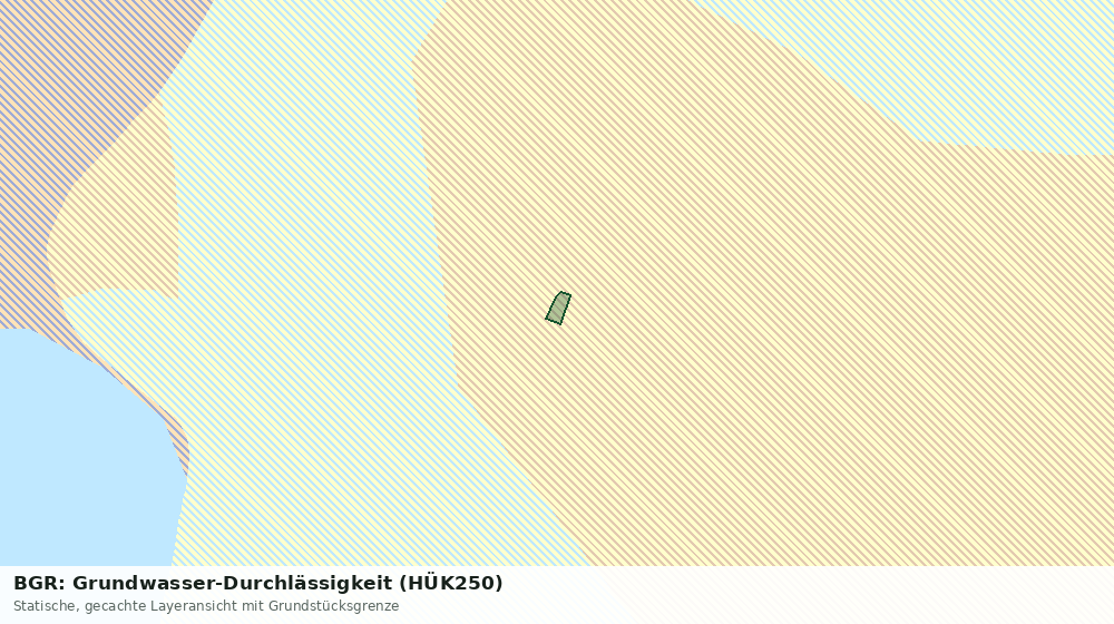 Statische Kartenansicht: BGR: Grundwasser-Durchlässigkeit (HÜK250)