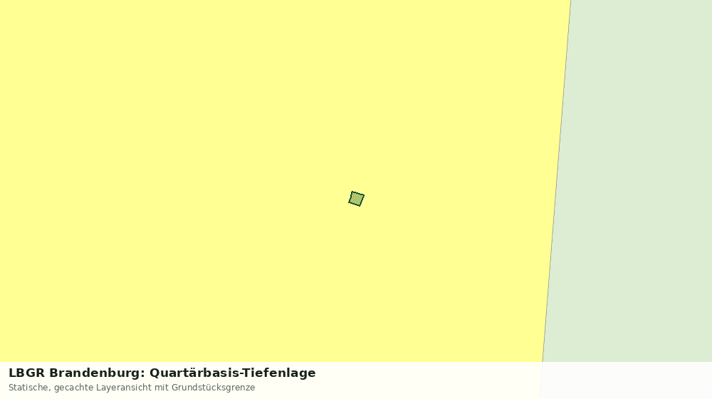 Statische Kartenansicht: LBGR Brandenburg: Quartärbasis-Tiefenlage