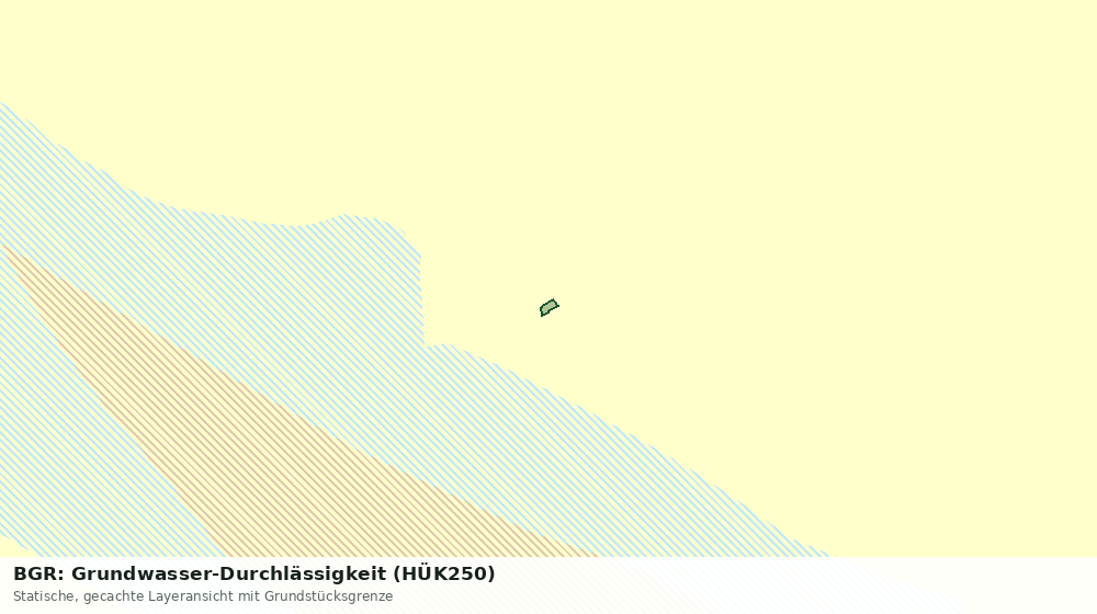 Statische Kartenansicht: BGR: Grundwasser-Durchlässigkeit (HÜK250)