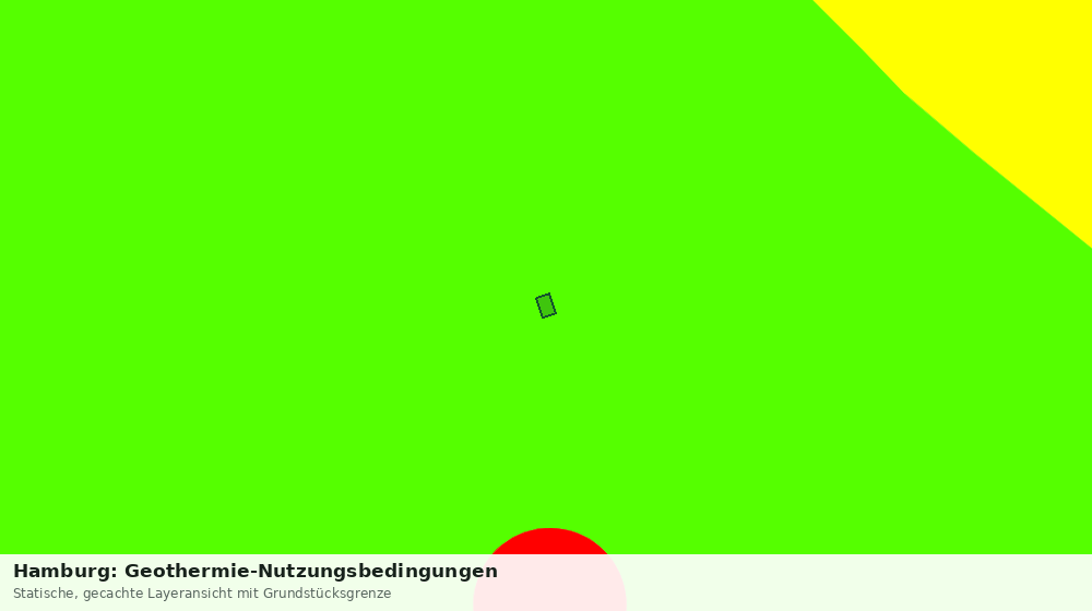 Statische Kartenansicht: Hamburg: Geothermie-Nutzungsbedingungen