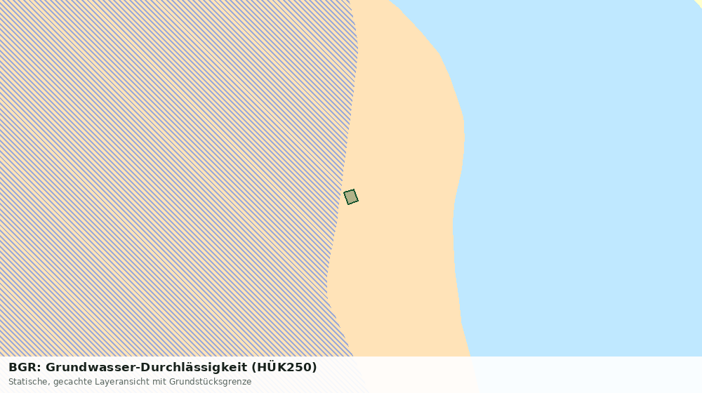 Statische Kartenansicht: BGR: Grundwasser-Durchlässigkeit (HÜK250)