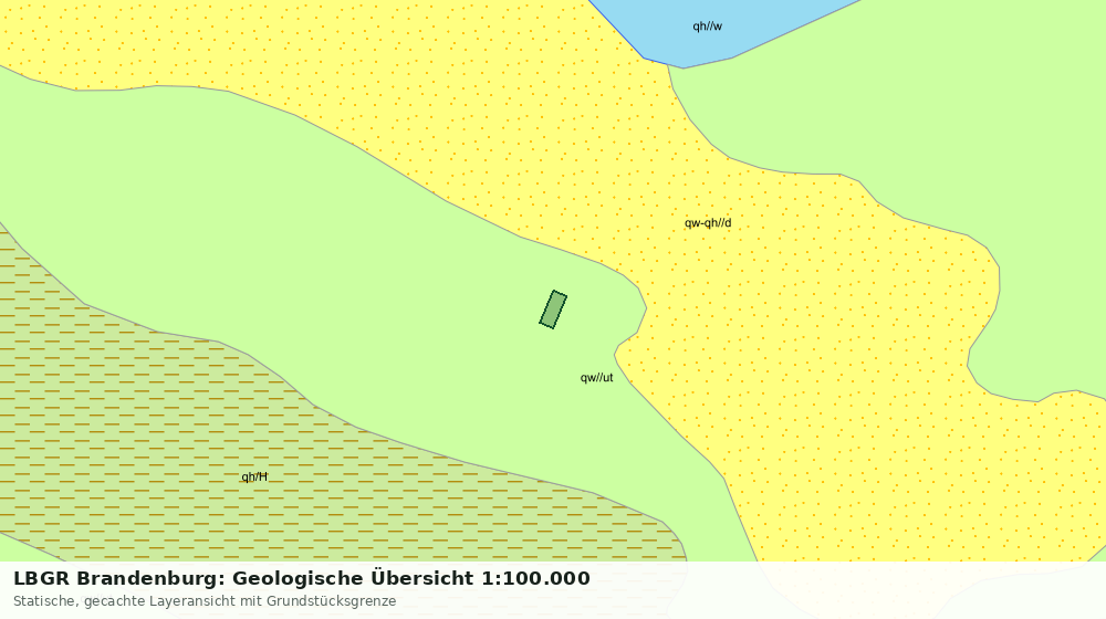 Statische Kartenansicht: LBGR Brandenburg: Geologische Übersicht 1:100.000