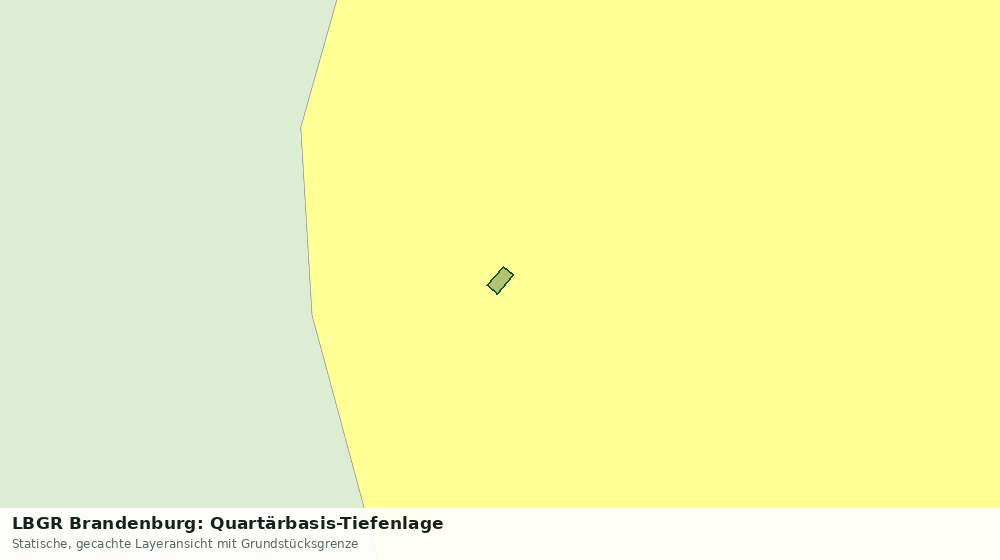 Statische Kartenansicht: LBGR Brandenburg: Quartärbasis-Tiefenlage