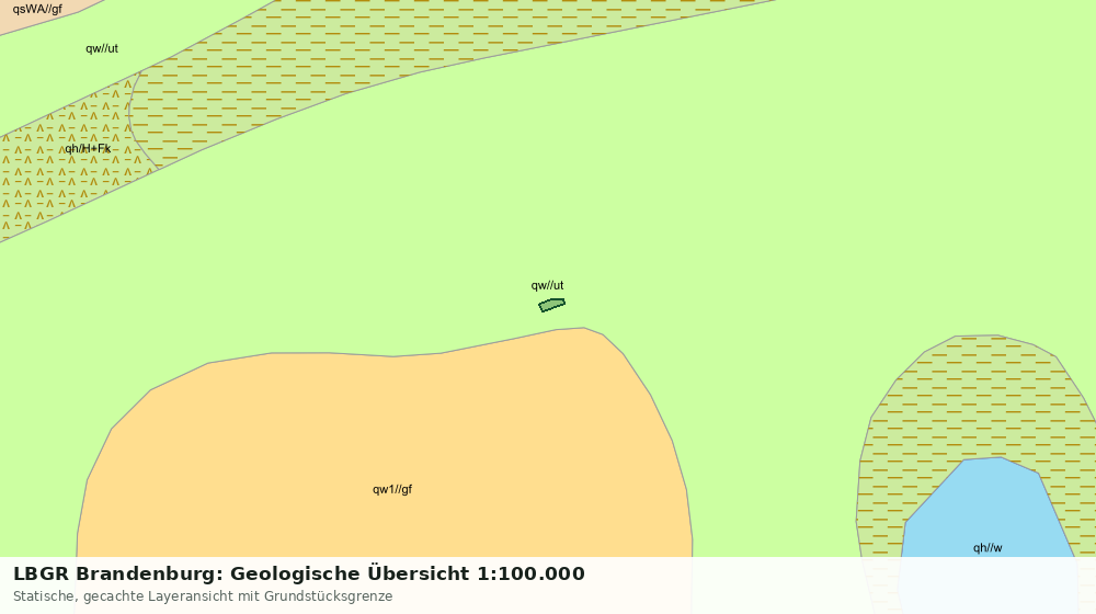 Statische Kartenansicht: LBGR Brandenburg: Geologische Übersicht 1:100.000