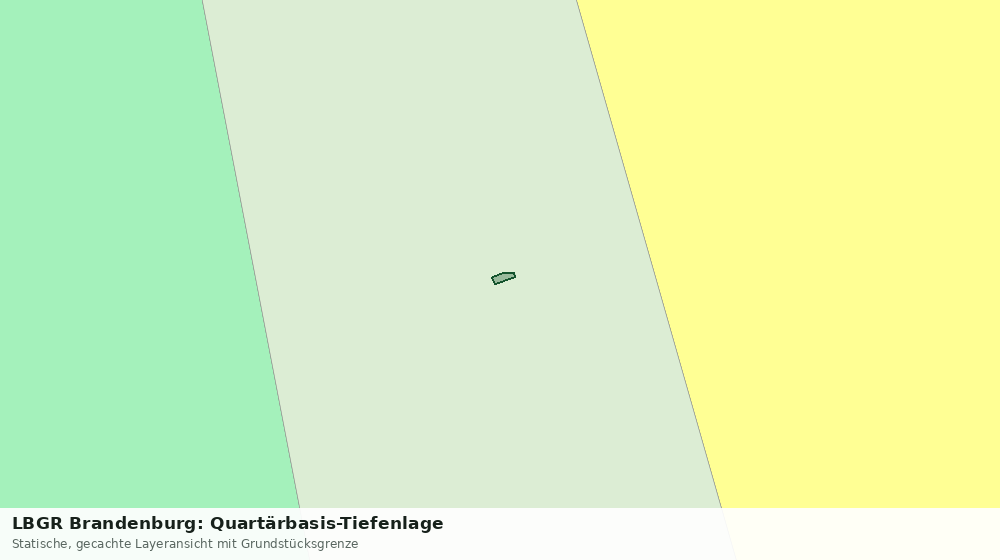 Statische Kartenansicht: LBGR Brandenburg: Quartärbasis-Tiefenlage