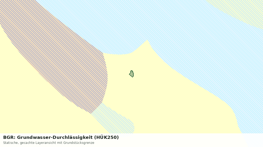 Statische Kartenansicht: BGR: Grundwasser-Durchlässigkeit (HÜK250)