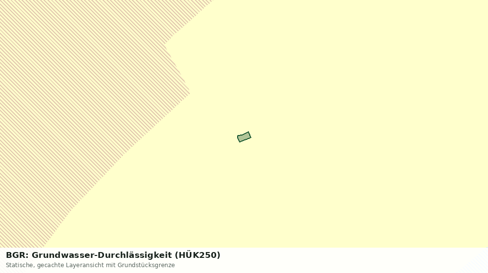 Statische Kartenansicht: BGR: Grundwasser-Durchlässigkeit (HÜK250)