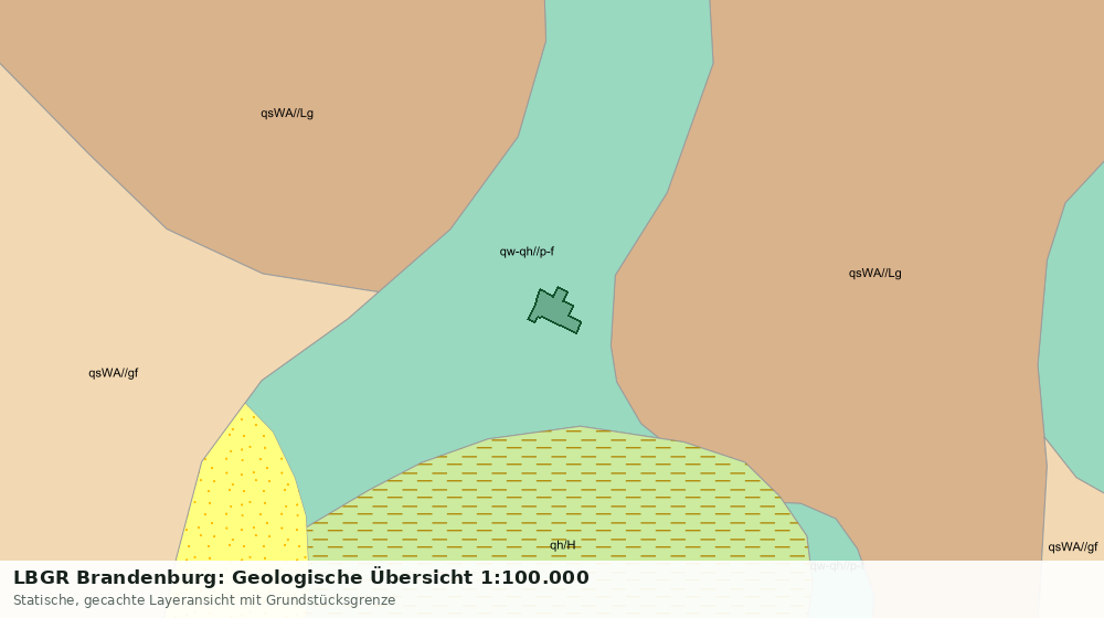 Statische Kartenansicht: LBGR Brandenburg: Geologische Übersicht 1:100.000