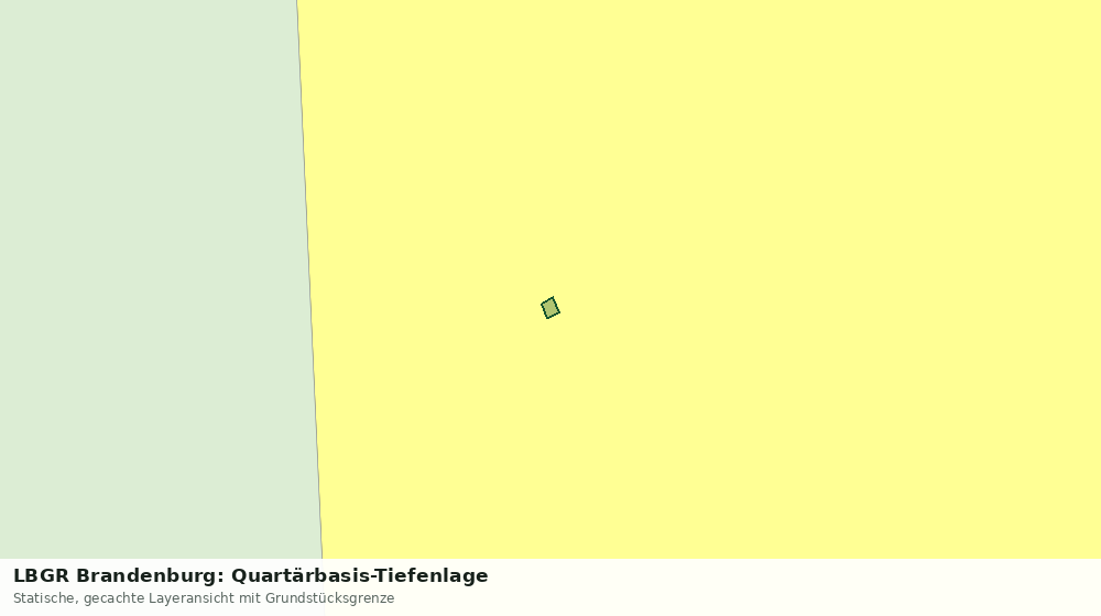 Statische Kartenansicht: LBGR Brandenburg: Quartärbasis-Tiefenlage