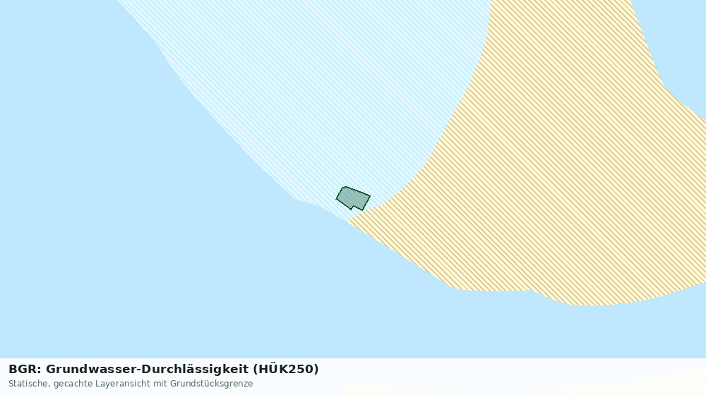 Statische Kartenansicht: BGR: Grundwasser-Durchlässigkeit (HÜK250)