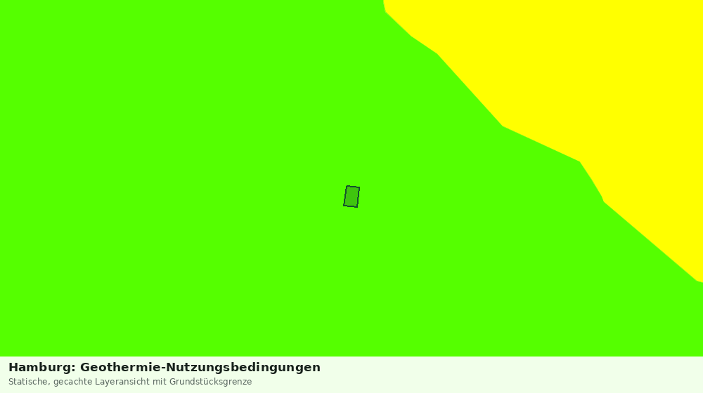 Statische Kartenansicht: Hamburg: Geothermie-Nutzungsbedingungen