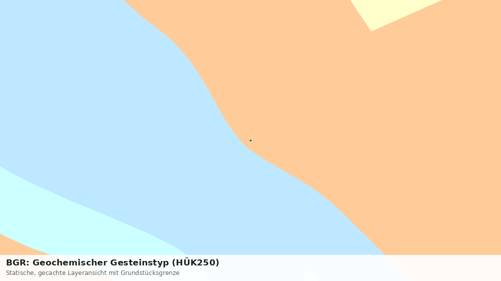 Statische Kartenansicht: BGR: Geochemischer Gesteinstyp (HÜK250)