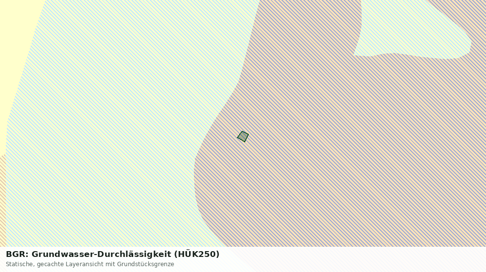 Statische Kartenansicht: BGR: Grundwasser-Durchlässigkeit (HÜK250)