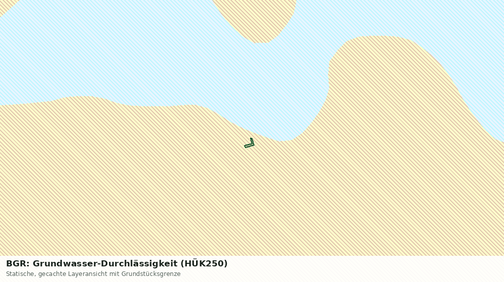 Statische Kartenansicht: BGR: Grundwasser-Durchlässigkeit (HÜK250)
