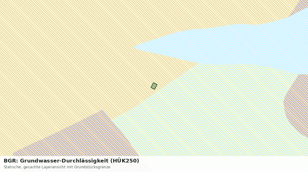 Statische Kartenansicht: BGR: Grundwasser-Durchlässigkeit (HÜK250)