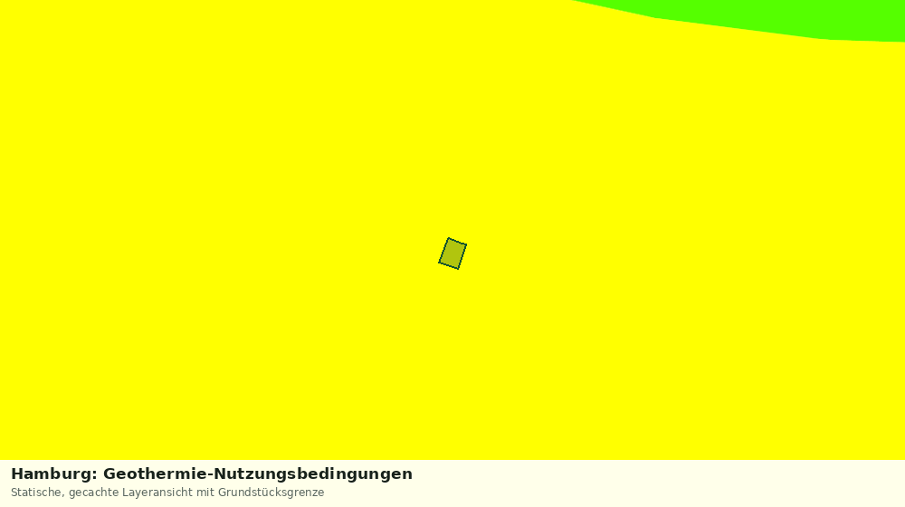 Statische Kartenansicht: Hamburg: Geothermie-Nutzungsbedingungen