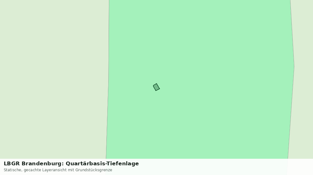 Statische Kartenansicht: LBGR Brandenburg: Quartärbasis-Tiefenlage