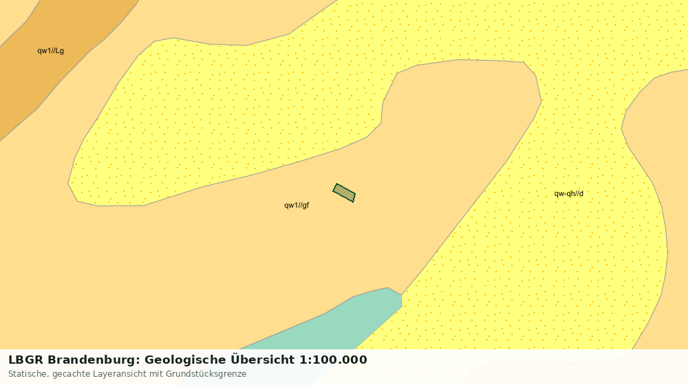 Statische Kartenansicht: LBGR Brandenburg: Geologische Übersicht 1:100.000