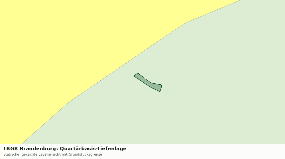 Statische Kartenansicht: LBGR Brandenburg: Quartärbasis-Tiefenlage