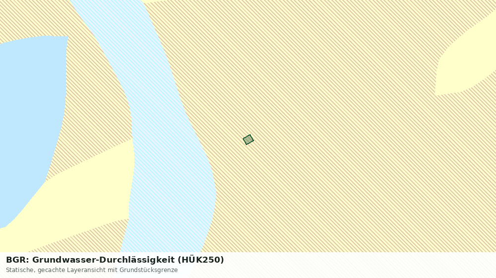 Statische Kartenansicht: BGR: Grundwasser-Durchlässigkeit (HÜK250)