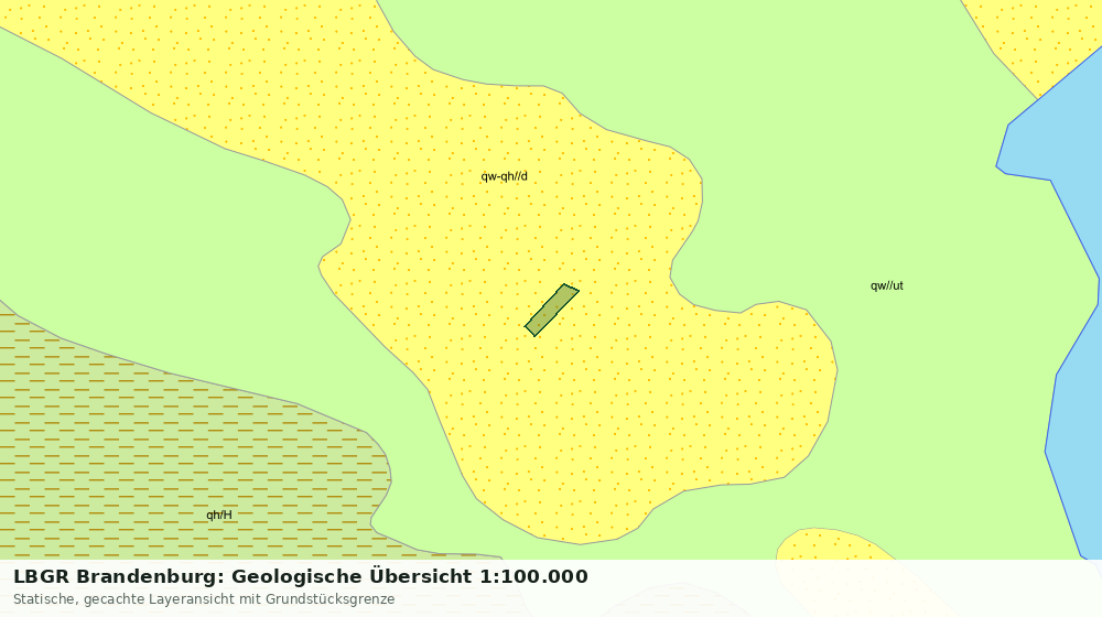 Statische Kartenansicht: LBGR Brandenburg: Geologische Übersicht 1:100.000