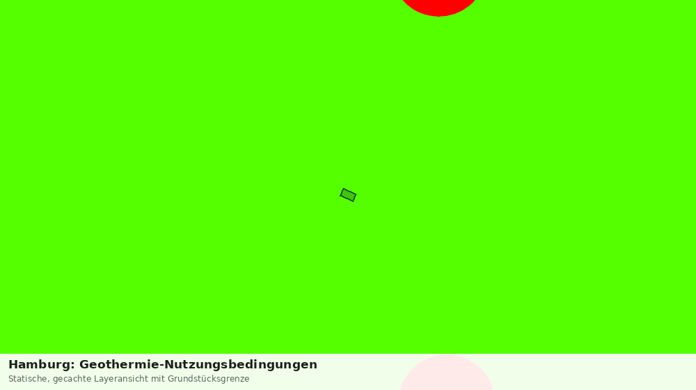 Statische Kartenansicht: Hamburg: Geothermie-Nutzungsbedingungen