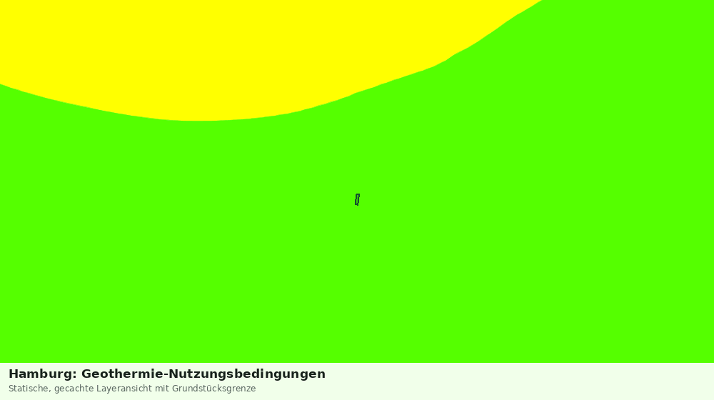 Statische Kartenansicht: Hamburg: Geothermie-Nutzungsbedingungen