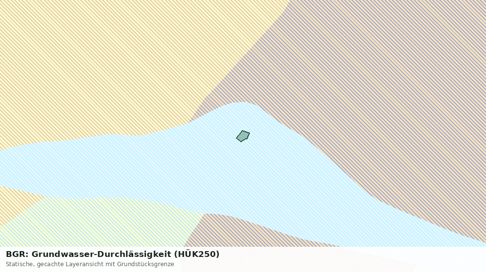 Statische Kartenansicht: BGR: Grundwasser-Durchlässigkeit (HÜK250)
