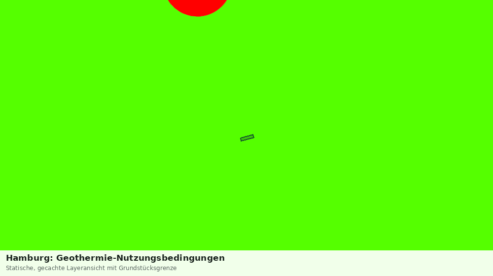 Statische Kartenansicht: Hamburg: Geothermie-Nutzungsbedingungen