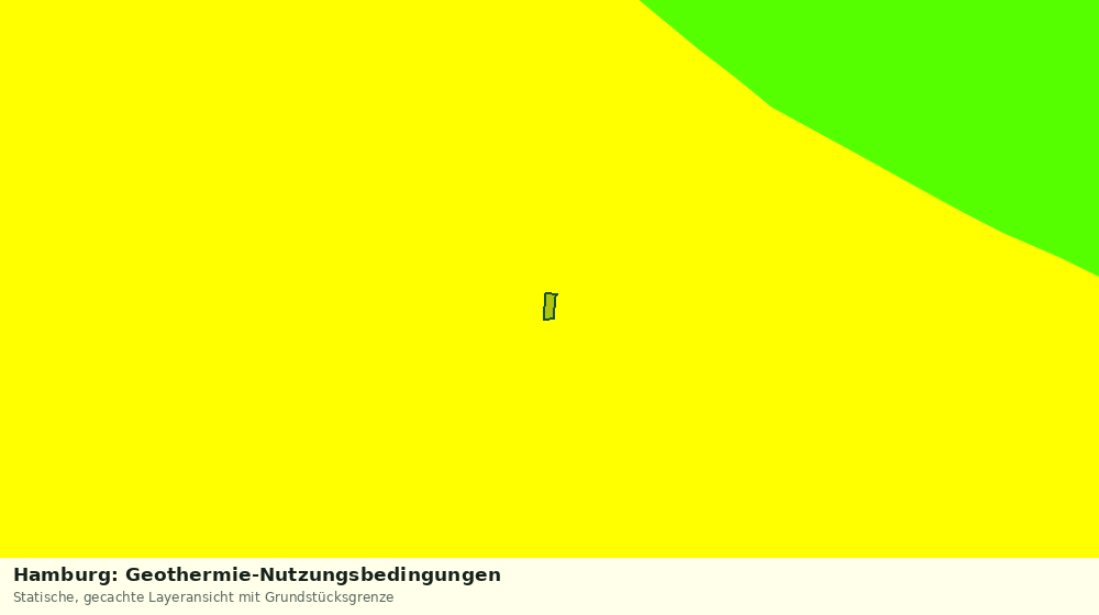 Statische Kartenansicht: Hamburg: Geothermie-Nutzungsbedingungen