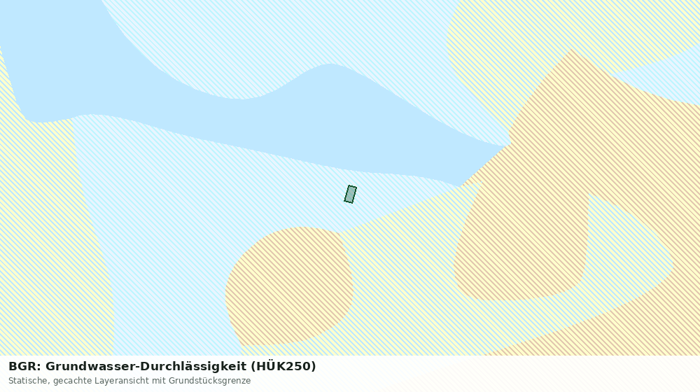 Statische Kartenansicht: BGR: Grundwasser-Durchlässigkeit (HÜK250)