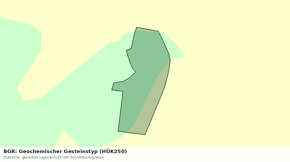 Statische Kartenansicht: BGR: Geochemischer Gesteinstyp (HÜK250)