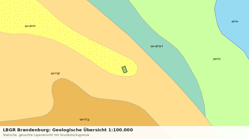 Statische Kartenansicht: LBGR Brandenburg: Geologische Übersicht 1:100.000