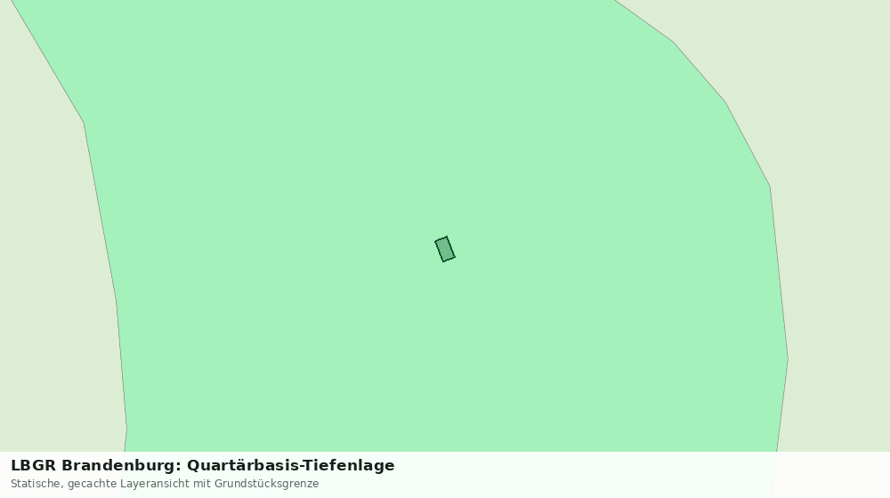 Statische Kartenansicht: LBGR Brandenburg: Quartärbasis-Tiefenlage