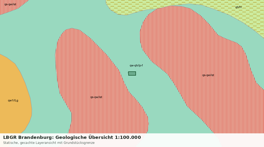 Statische Kartenansicht: LBGR Brandenburg: Geologische Übersicht 1:100.000