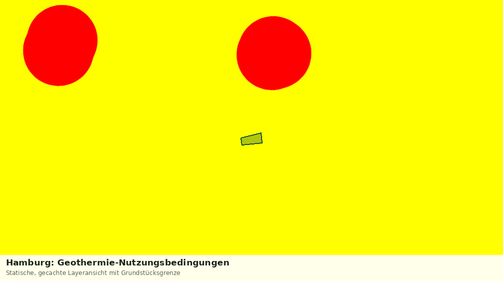 Statische Kartenansicht: Hamburg: Geothermie-Nutzungsbedingungen