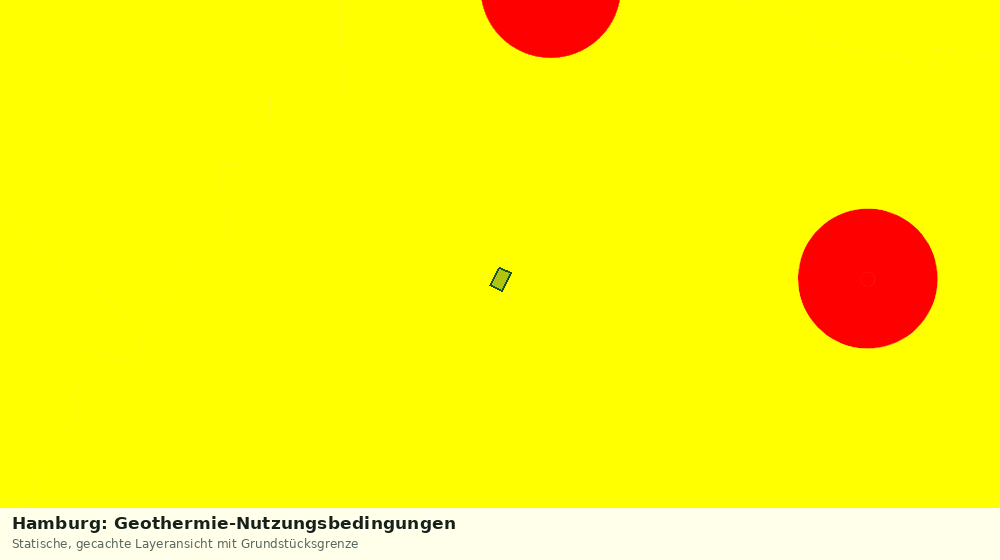 Statische Kartenansicht: Hamburg: Geothermie-Nutzungsbedingungen