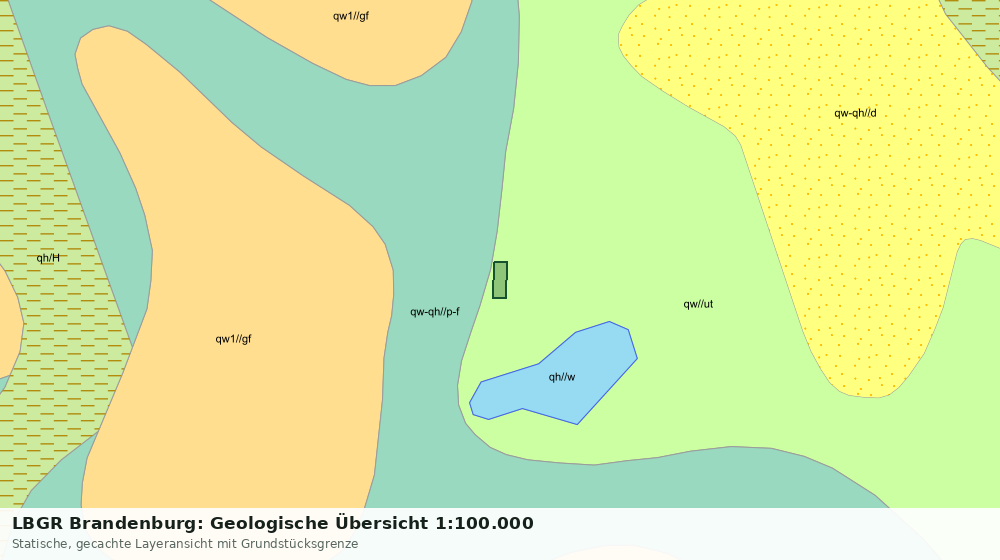 Statische Kartenansicht: LBGR Brandenburg: Geologische Übersicht 1:100.000