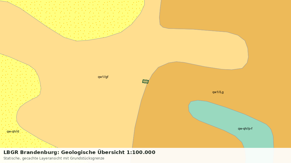 Statische Kartenansicht: LBGR Brandenburg: Geologische Übersicht 1:100.000