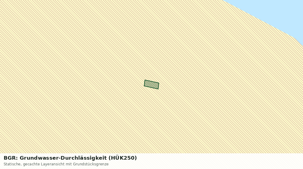 Statische Kartenansicht: BGR: Grundwasser-Durchlässigkeit (HÜK250)