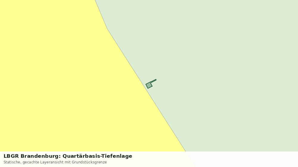 Statische Kartenansicht: LBGR Brandenburg: Quartärbasis-Tiefenlage