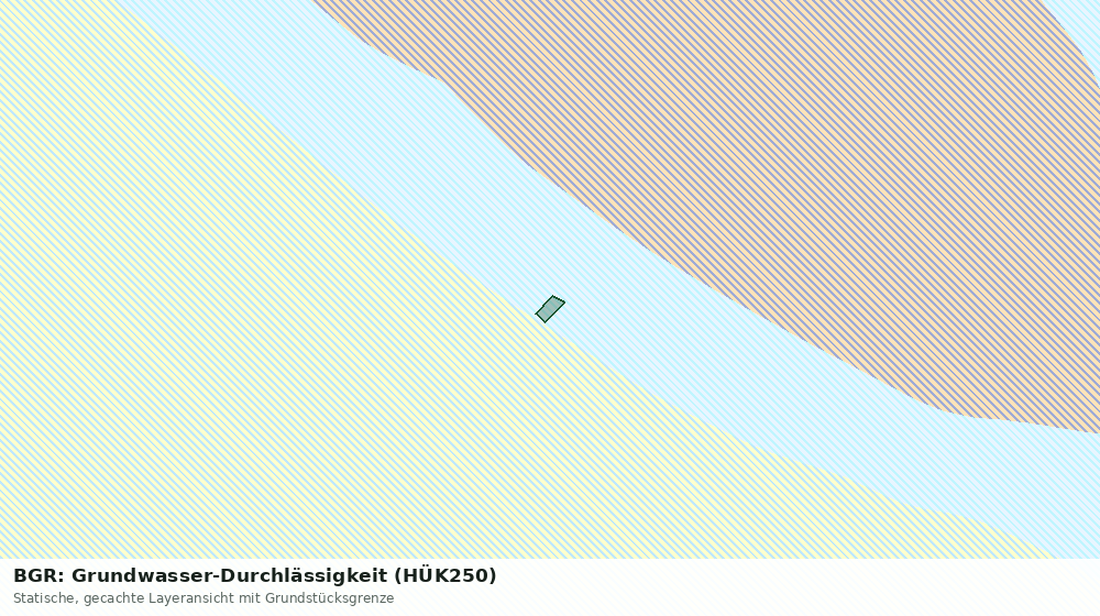 Statische Kartenansicht: BGR: Grundwasser-Durchlässigkeit (HÜK250)
