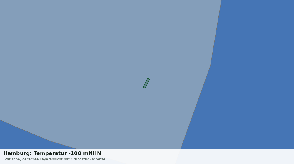 Statische Kartenansicht: Hamburg: Temperatur -100 mNHN