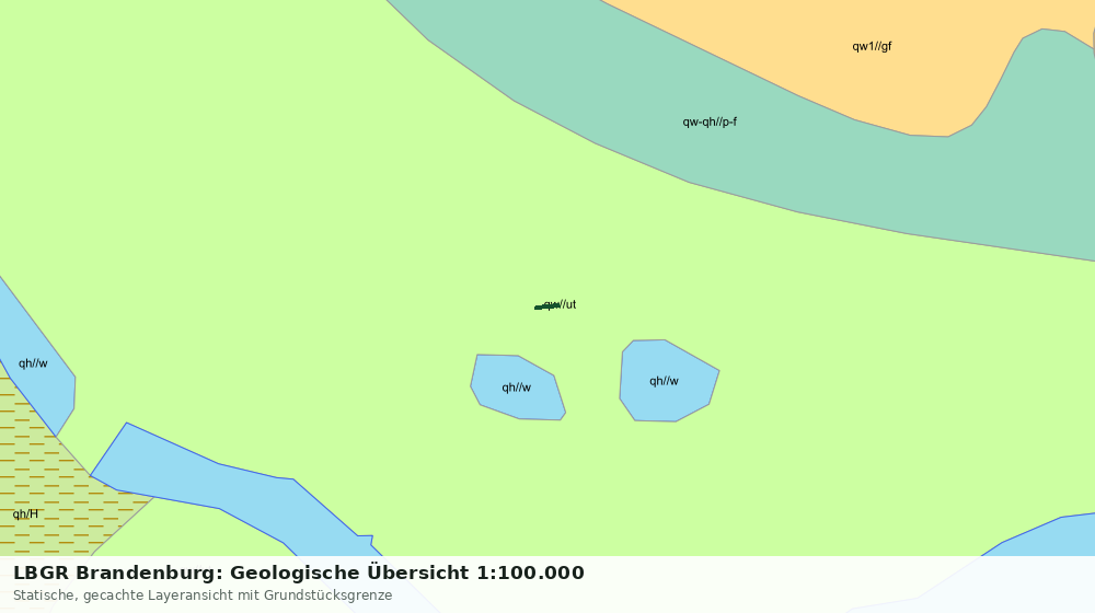 Statische Kartenansicht: LBGR Brandenburg: Geologische Übersicht 1:100.000