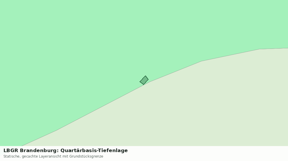 Statische Kartenansicht: LBGR Brandenburg: Quartärbasis-Tiefenlage