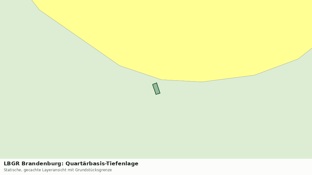 Statische Kartenansicht: LBGR Brandenburg: Quartärbasis-Tiefenlage