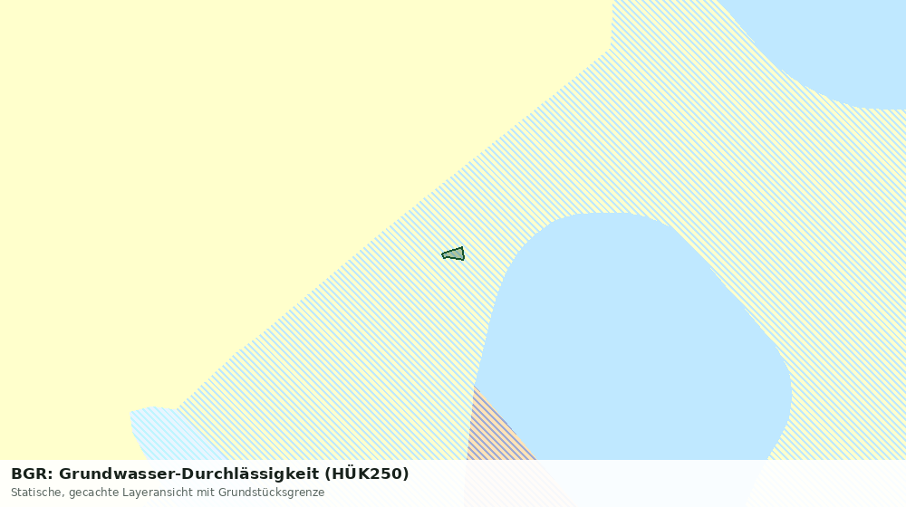 Statische Kartenansicht: BGR: Grundwasser-Durchlässigkeit (HÜK250)