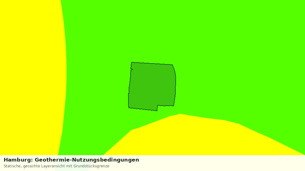 Statische Kartenansicht: Hamburg: Geothermie-Nutzungsbedingungen