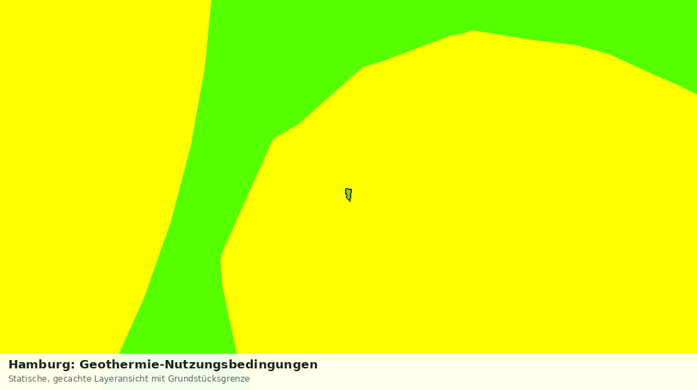 Statische Kartenansicht: Hamburg: Geothermie-Nutzungsbedingungen